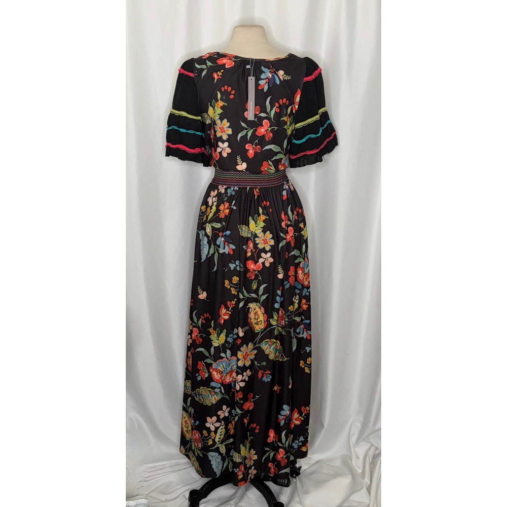 NWT!! Anthropologie ALDOMARTINS Catalonia Floral Paisley Maxi Dress Medium - Picture 9 of 16